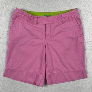 Lilly Pulitzer Shorts Womens 4 Pink Palm Beach‎ Fit White Tag Prep Beachy Casual